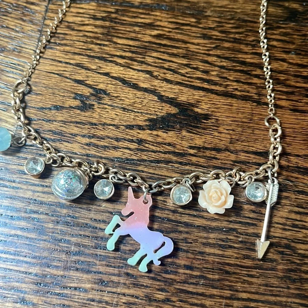 Two charm necklaces for little girl